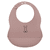 Bavoir enfant silicone vieux rose