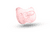 Schnuller Soft Silicone 2 Stück 0-6 Monate DUO in hellrosa und transparent