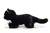 Peluche articulée chat noir 30 cm