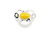 Sucette Original DUO Signature 0-6 mois jaune/turquoise lot de 4