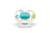 Sucette Original DUO Signature 0-6 mois jaune/turquoise lot de 4