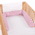 babybay® Nestchenschlange Piqué passend für Kinderbetten, beere Sterne weiß