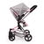 Design Neo Vario combinatie poppenwagen grijs/roze, met vlinder