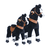 Caballo de juguete Black con freno y sonido pequeño