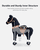 Caballo de juguete Black con freno y sonido pequeño