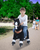 Caballo de juguete Black con freno y sonido pequeño