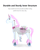 Licorne à monter enfant rose frein, grand