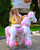 Licorne à monter enfant rose frein, grand