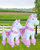 Pink Unicorn mit Bremse - groß