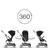 Poussette Eezy S Twist 2 Silver Deep Black