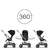 Buggy Eezy S Twist+ 2 Silver Deep Black