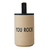 Thermo/Isolerende Mok To go, roestvrij staal, beige, YOU ROCK, 350 ml