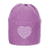 Stickad mössa rosa