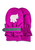 Moufles magenta