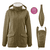 Chaqueta para portabebé Cosy Allrounder khaki para todo tipo de clima