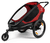 Kinderfahrradanhänger Outback ONE mit Rückenlehnenverstellung Red/Black