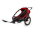 Kinderfahrradanhänger Outback ONE mit Rückenlehnenverstellung Red/Black