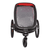 Kinderfahrradanhänger Outback ONE mit Rückenlehnenverstellung Red/Black