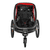 Kinderfahrradanhänger Outback ONE mit Rückenlehnenverstellung Red/Black