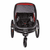 Kinderfahrradanhänger Outback ONE mit Rückenlehnenverstellung Red/Black