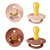 Sucette Colour Blush/Woodchuck latex 6-18 m, lot de 4