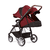 Buggy SMILOO Happy+ black/tabak maroon