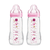 MAM Easy babyfles Active ™ 330 ml, ruimte roze in een dubbele verpakking