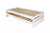 Lit empilable enfant Nadine pin blanc 90x200 cm
