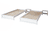 Lettino impilabile Nadine 90 x 200 cm pino, bianco
