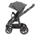 Kinderwagen Racer GTX met handrem cozy grey (210) Framekleur zwart