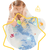 Tapis de bain enfant à thermomètre animaux marins
