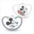 Schnuller Disney "Mickey" 18-36 Monate, 2 Stk. in grau/weiß