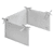 Tour de lit bébé piqué gaufré Light grey 180x35 cm