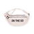 Sac banane On the go peluche blanc