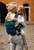 Babytrage XT Cotton Denimteal-Toffee