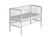 Lit cododo Micky Plus bois verni blanc 60x120 cm