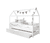 Lit cabane enfant Maison de rêve deuxième lit bois 90x200 cm
