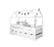 Lit cabane enfant Maison de rêve 5 tiroirs bois 90x200 cm