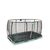 EXIT Allure Premium Ground Trampolina 214x366cm - zielona