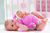 Poupon Doudou Babipouce jardin en fleurs 28 cm