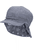 Gorra de pico reversible con protector de cuello azul elefante