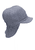 Gorra de pico reversible con protector de cuello azul elefante