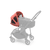 Solsejl med ventilationsvinduer Breezy Bee Sunrise Red