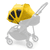Capota solar con ventilación Breezy Bee Lemon Yellow