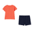 2-teiliges Set T-Shirt & Shorts Mandarin Red