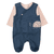 Romper+shirt donkerblauw