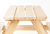 Set tavolino con panche Nicki per 4 Maxi, legno