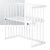 Beistellbett Buche weiß lackiert | Matratze Prime Air