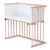 Beistellbett Buche natur | Matratze Prime | Nestchen, off-white Sternemix caramel/platin