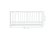 Barrera para cama Lea 100 x 45 cm blanco